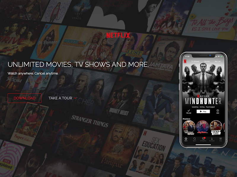 Cover image for Netflix MockUp Landing Page