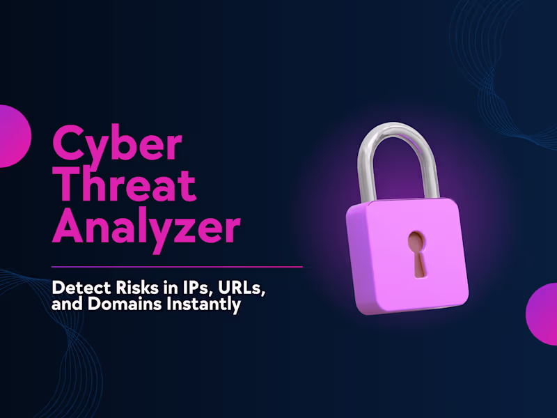 Cover image for AI Cyber Threat Analyzer