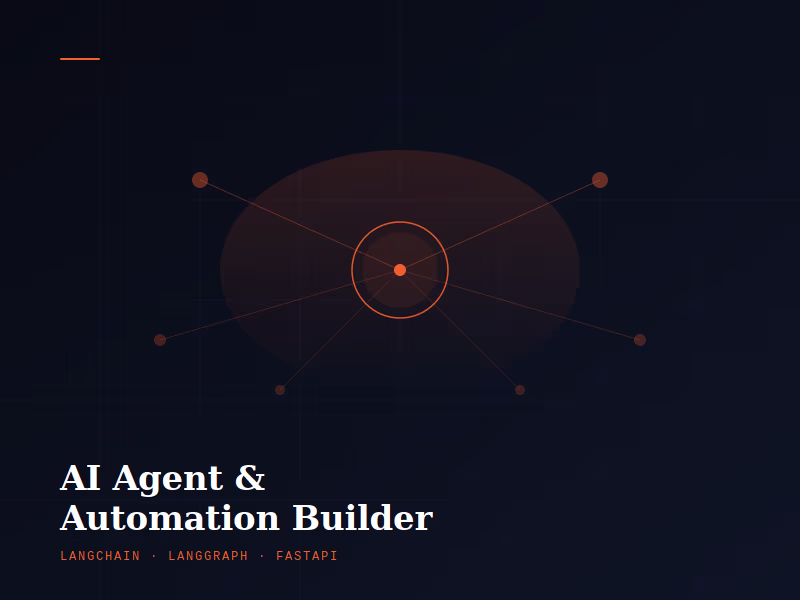 Cover image for AI Agent & Automation Builder — LangGraph + FastAPI