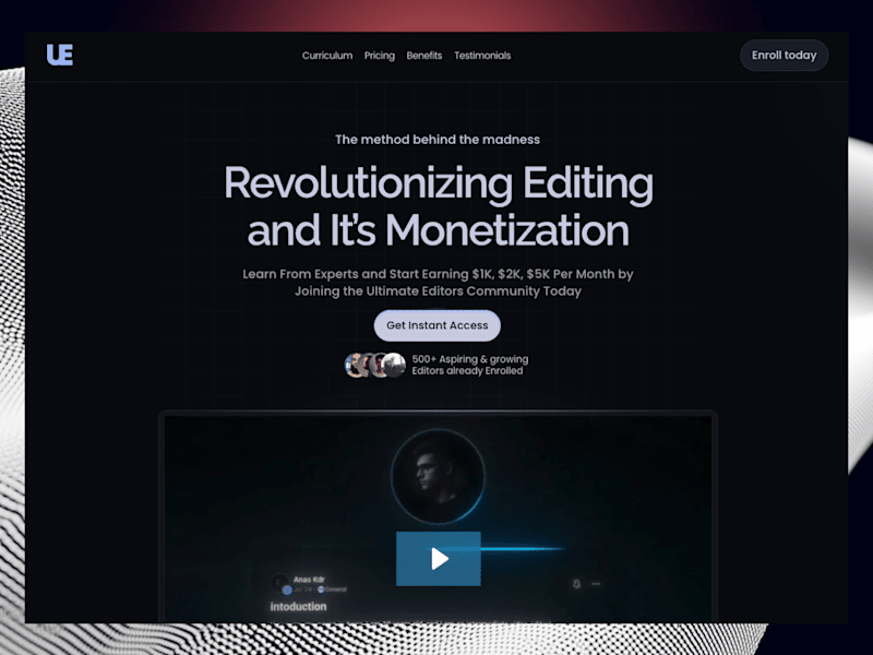 Cover image for Landing page - Framer design