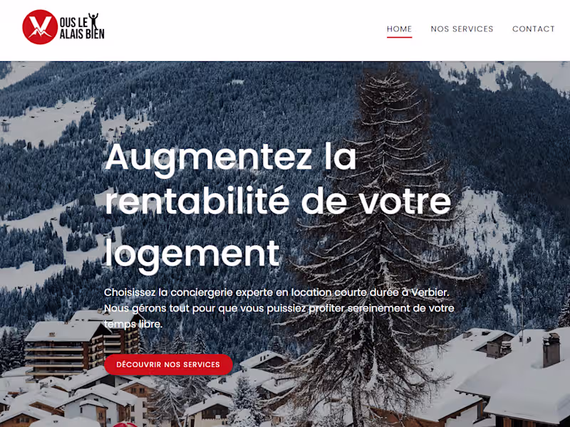 Cover image for Website for a Conciergerie