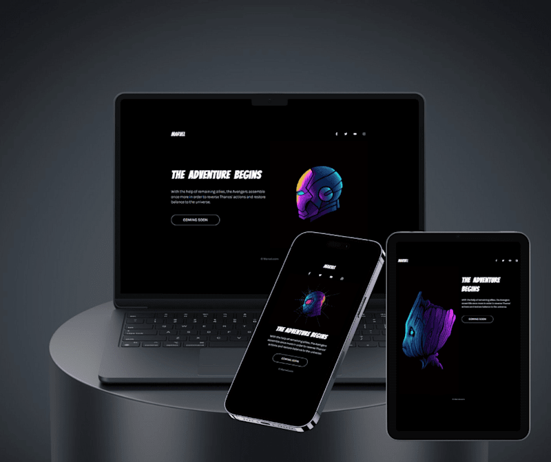 Cover image for Marvel Landing Page