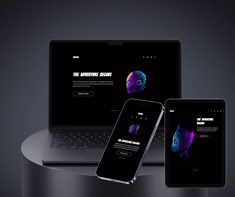 Cover image for Marvel Landing Page