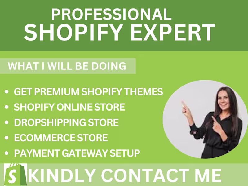 Cover image for You will get shopify dropshipping store website design redesign