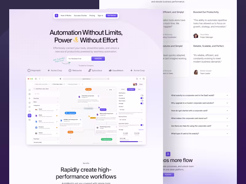 Cover image for AI Automation ⏐ Landing Page