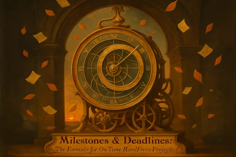 Cover image for Milestones & Deadlines: The Formula for On-Time WordPress Projects