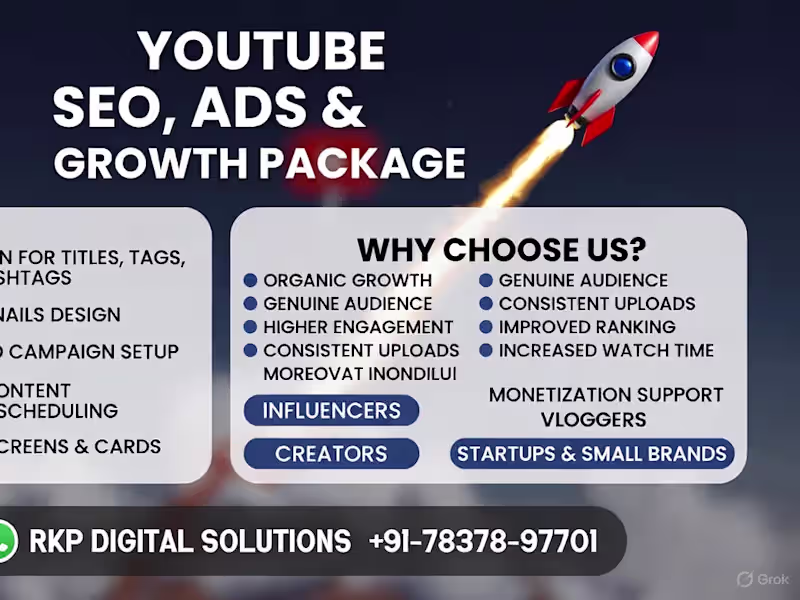 Cover image for Social Media Marketing & Growth Strategy for Brands