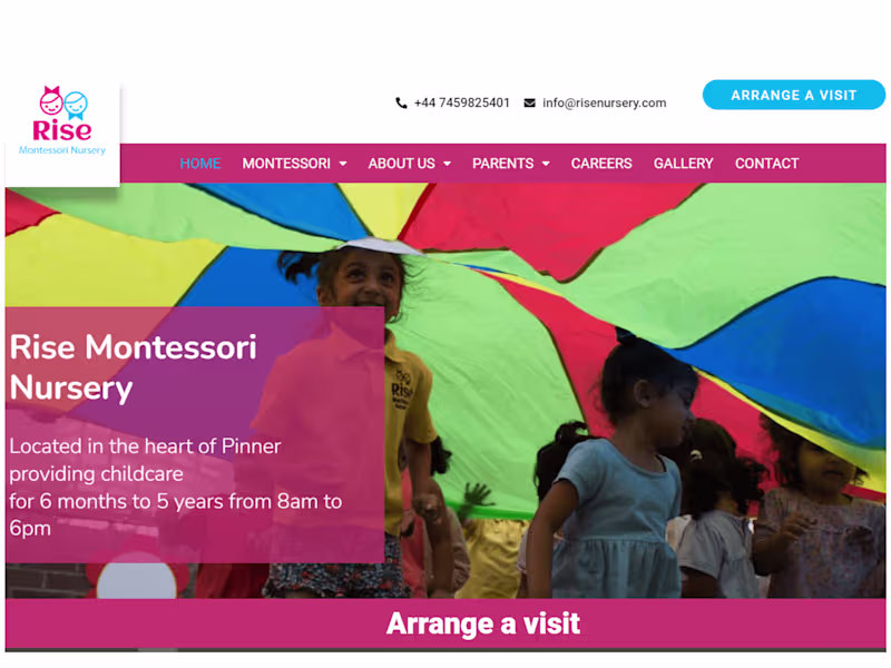 Cover image for Rise Montessori Nursery, London