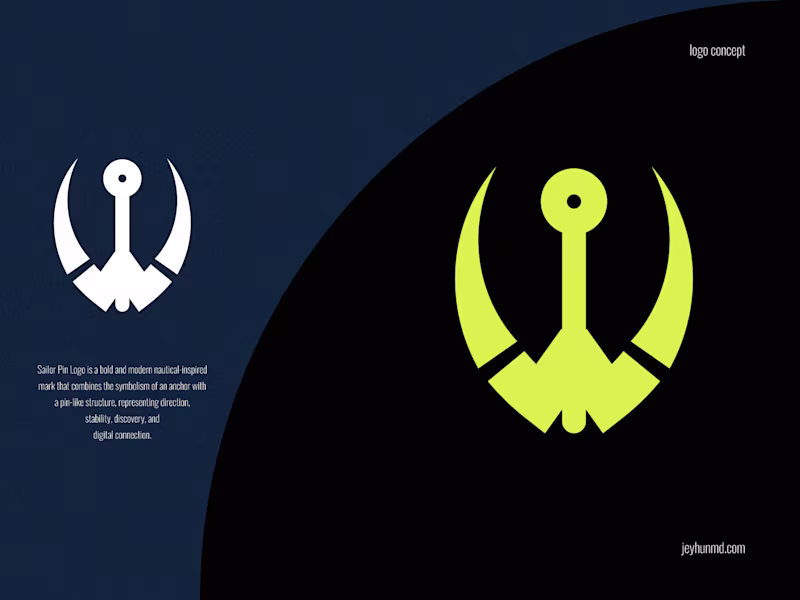 Cover image for Sailorpin Logo Design. Unused logo