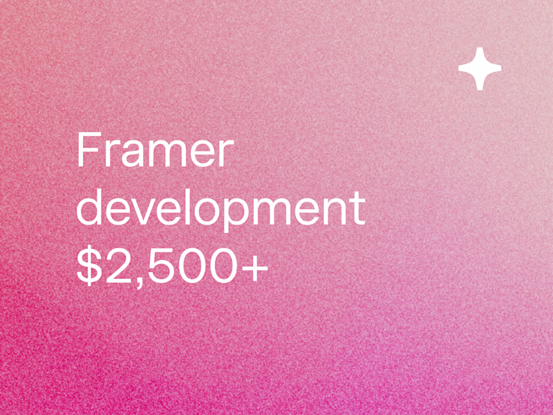 Cover image for Framer Landing Page (Development)