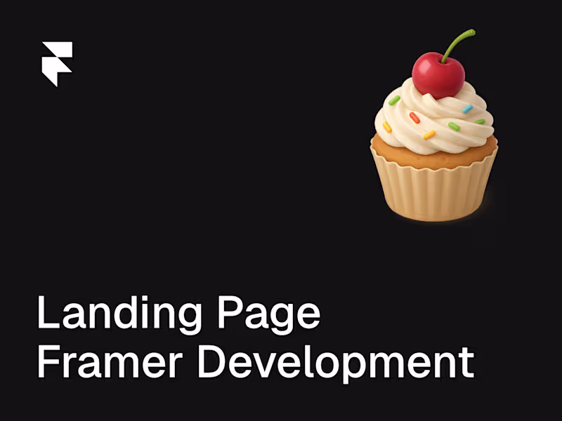 Cover image for Framer Landing Page Development