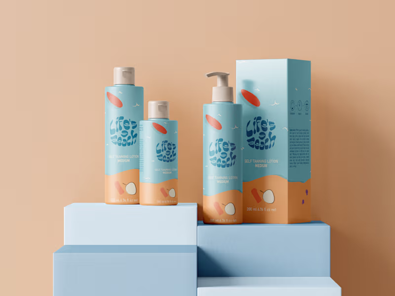 Cover image for Self Tanner Packaging and Branding 