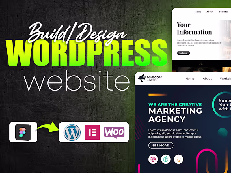 Cover image for WordPress Website Design / Wordpress website redesign