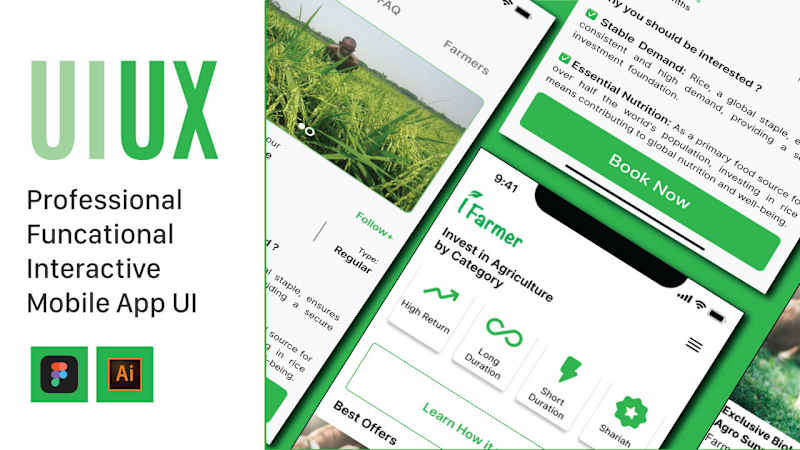 Cover image for I will do an interactive mobile app ui ux design