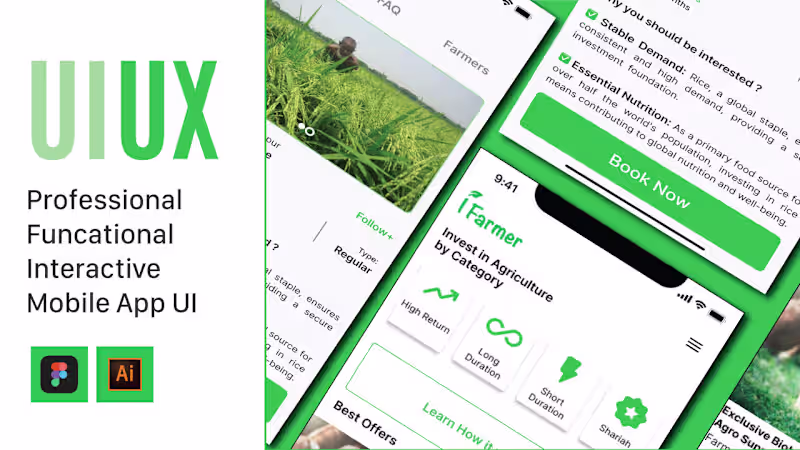 Cover image for I will do an interactive mobile app ui ux design