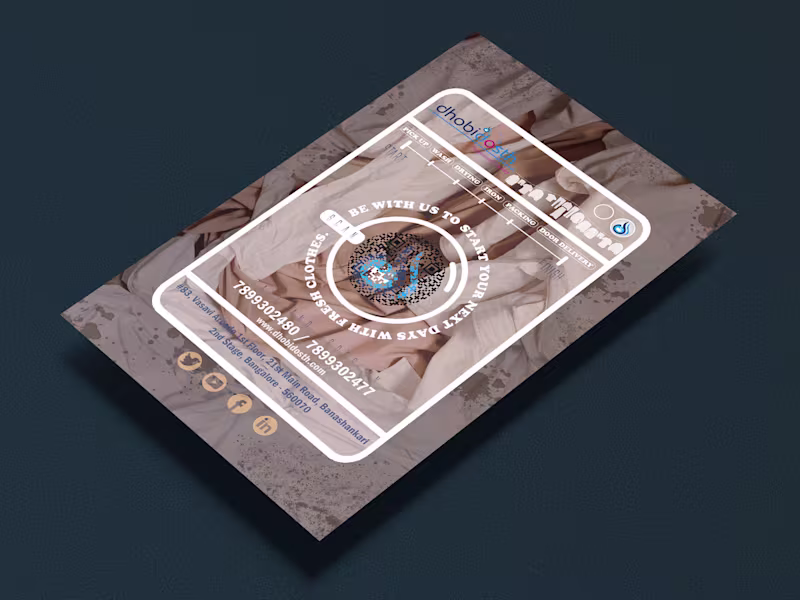 Cover image for DHOBI DOSTH - Marketing collaterals