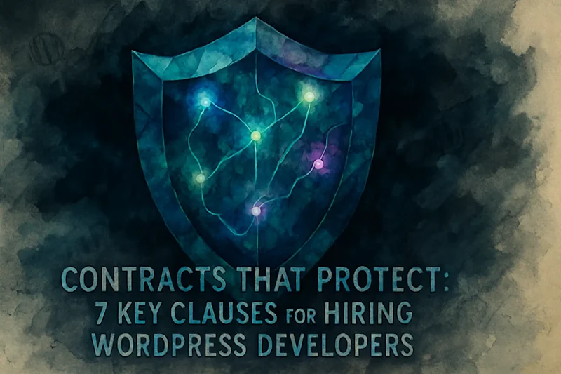 Cover image for Contracts That Protect: 7 Key Clauses for Hiring WordPress Developers