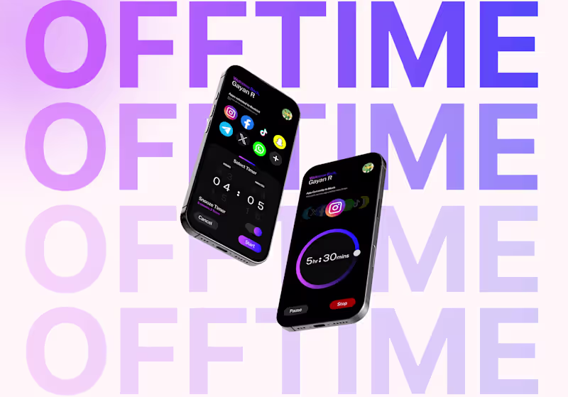 Cover image for Offtime - (Social Media Use Control App)