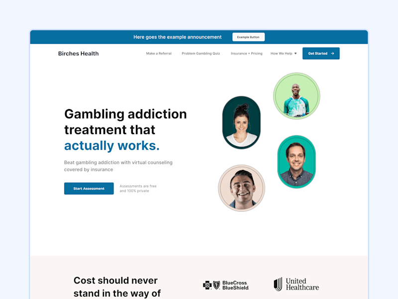 Cover image for Birches Health - Website Redesign & Framer Development
