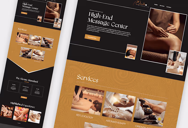 Cover image for Spa & Massage Center Website