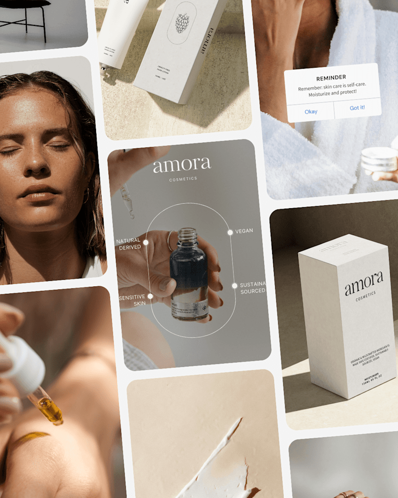 Cover image for Amore, a skincare brand