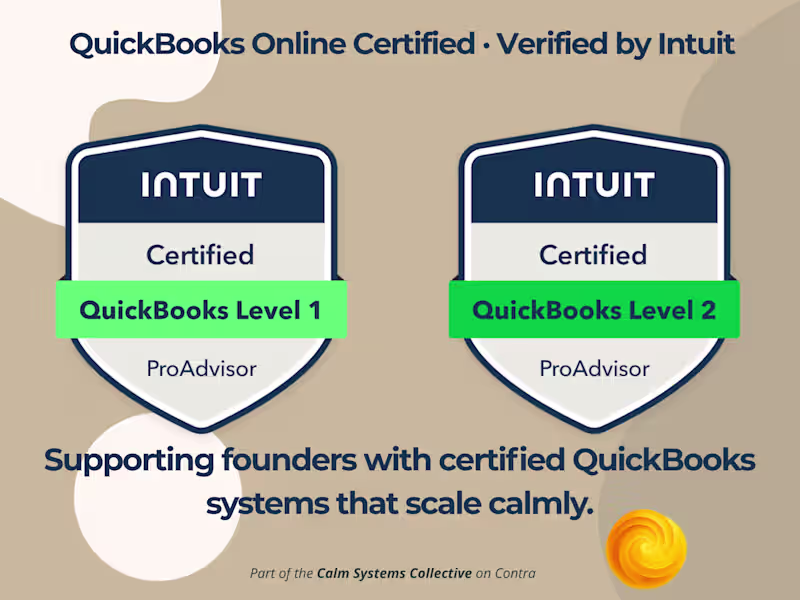 Cover image for QuickBooks Online Certified · Verified by Intuit