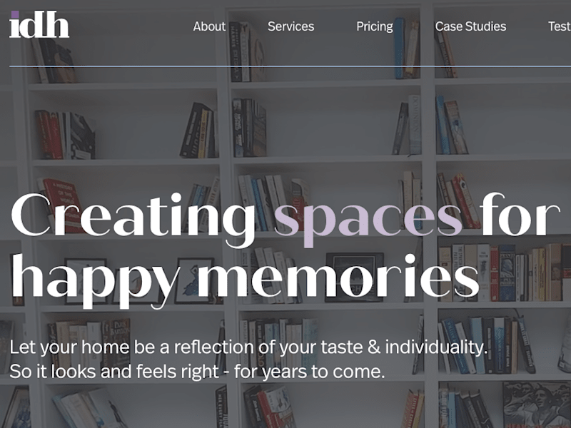 Cover image for Individually Designed Homes: Website Copy