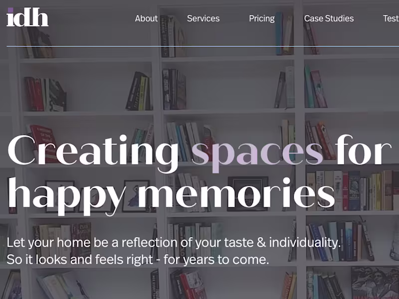 Cover image for Individually Designed Homes: Website Copy