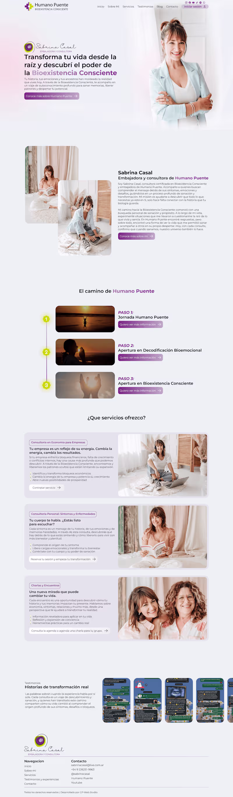 Cover image for Bussiness Website | Sabrina Casal Consultora