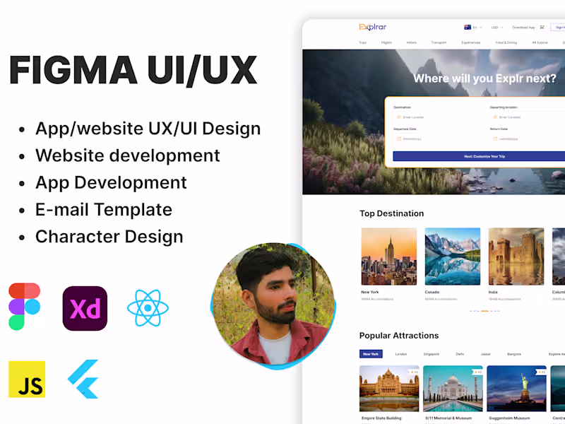 Cover image for Web and App UI UX Design