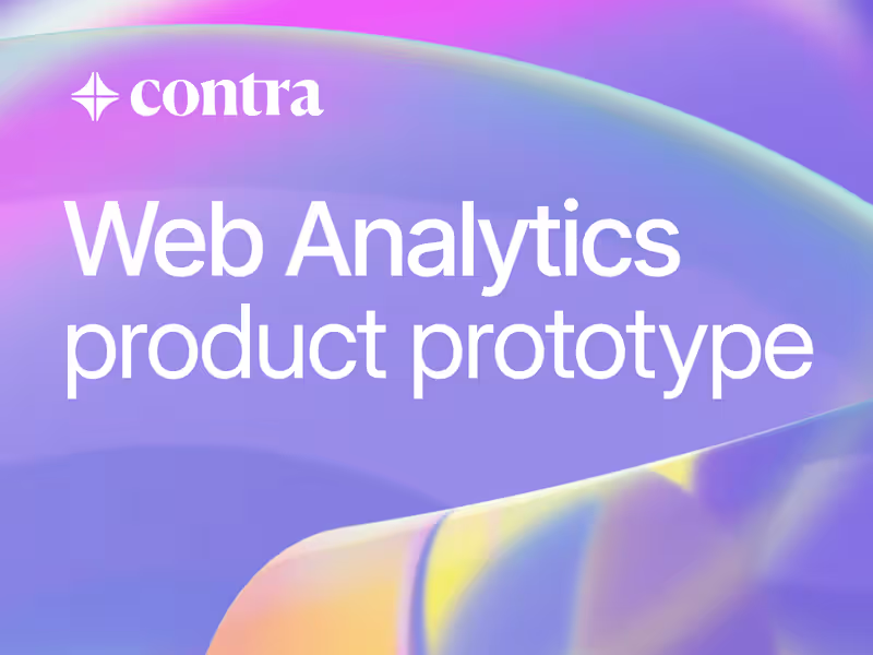 Cover image for Web Analytics Product Research& Prototype