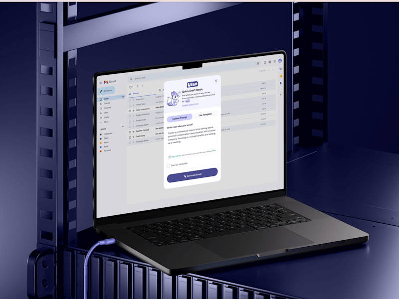 Cover image for AI Email Generator Redesign for UDDA
