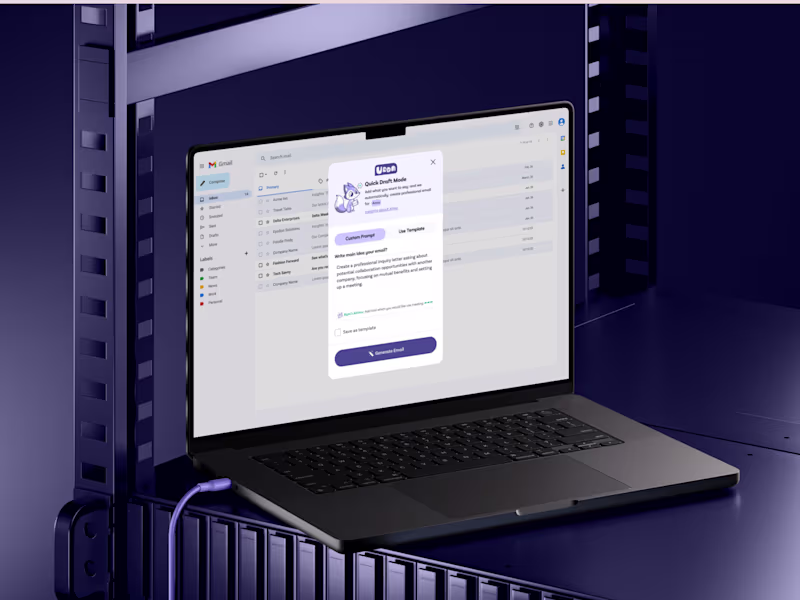Cover image for AI Email Generator Redesign for UDDA