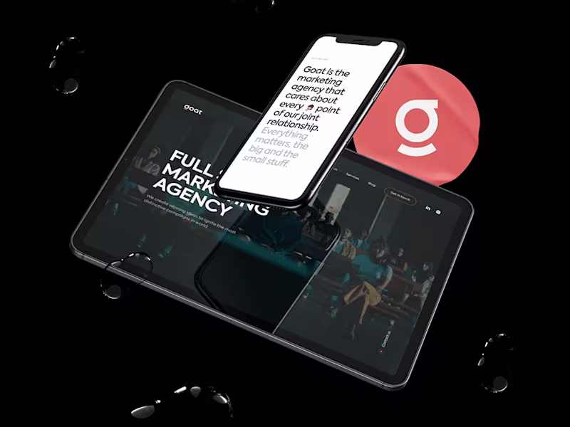 Cover image for Goat agency - branding, logo and website design 