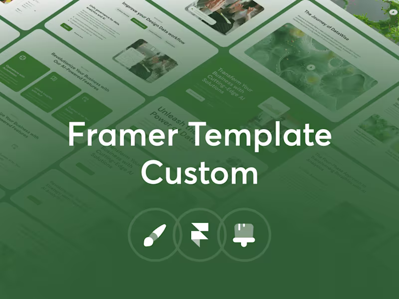 Cover image for Framer Template Custom Service