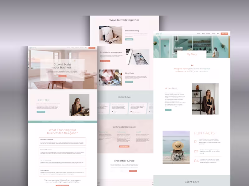 Cover image for Britt Virtual Assistant Modern Website Development