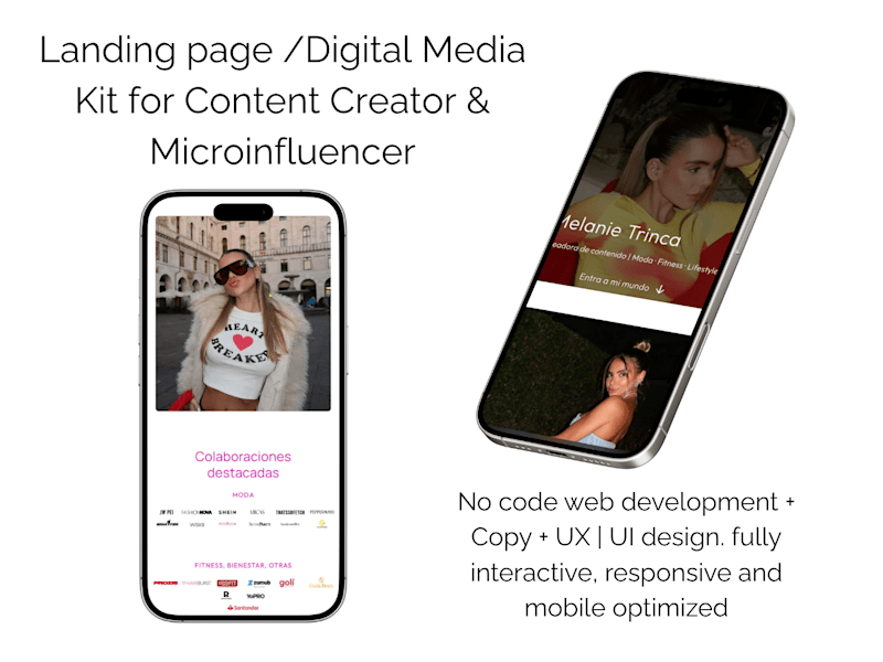 Cover image for Landing Page | Digital Media Kit Content Creator
