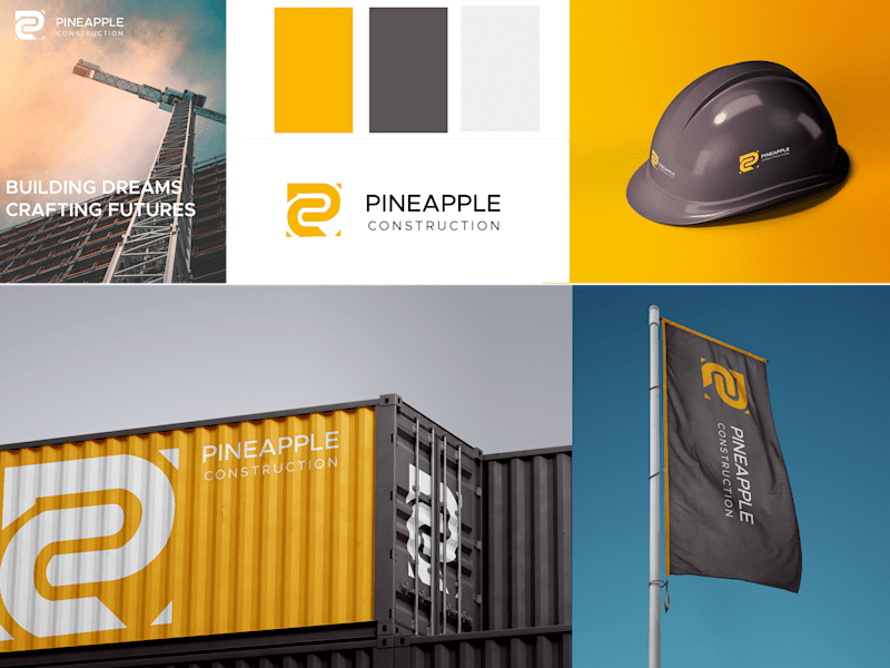 Cover image for Pineapple Construction Logo + Branding