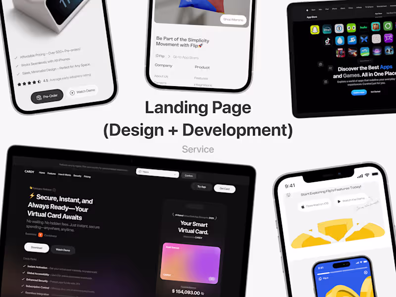 Cover image for Landing Page (Design + Development) 