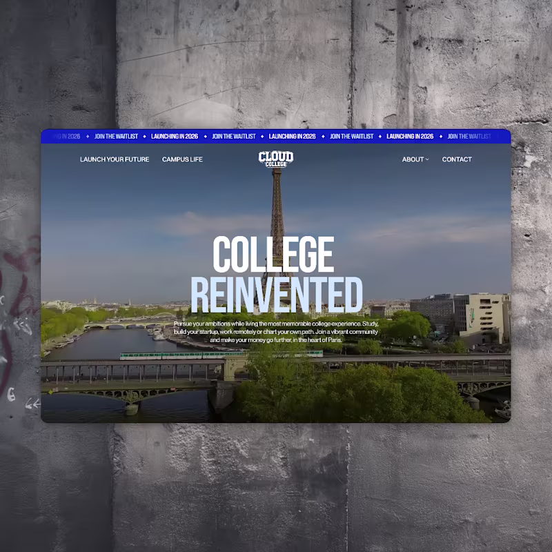 Cover image for Cloud College Web Design & Development