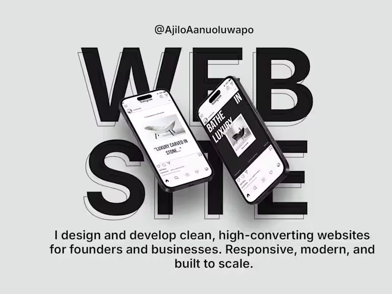 Cover image for Website Design & Development (Webflow, Framer, Wordpress)