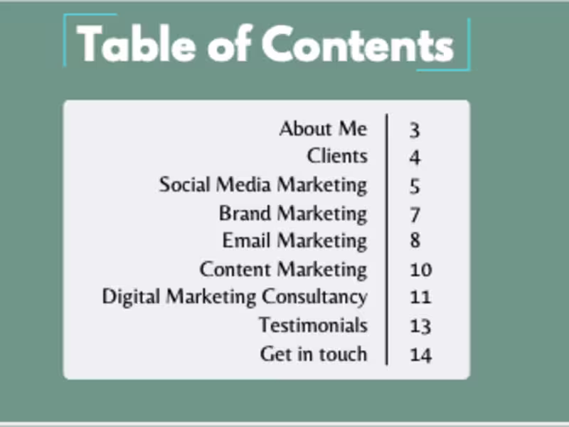 Cover image for Digital Marketing Portfolio