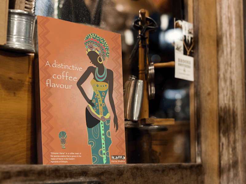 Cover image for kaffa - Coffee Label Design