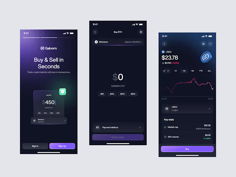 Cover image for Galvorn - Cryptocurrency Mobile App
