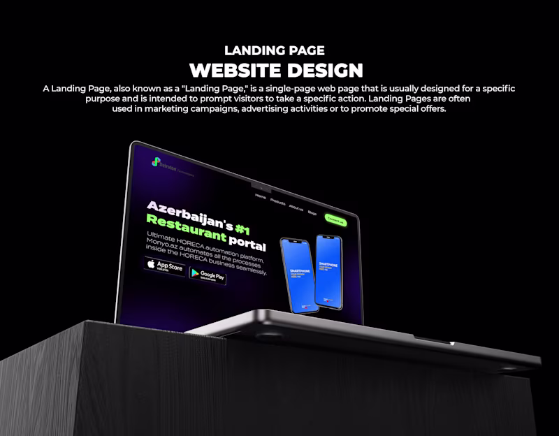 Cover image for Website - Landing page