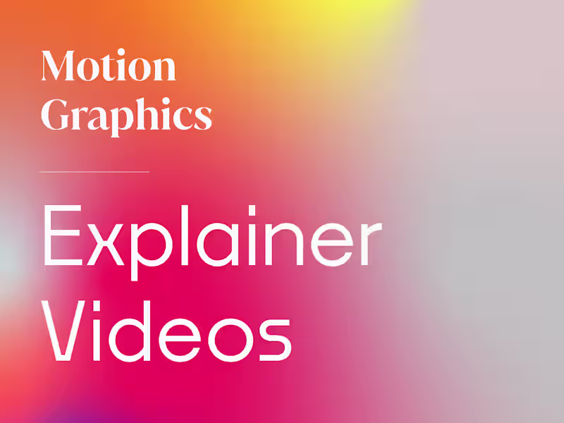 Cover image for Explainer Videos