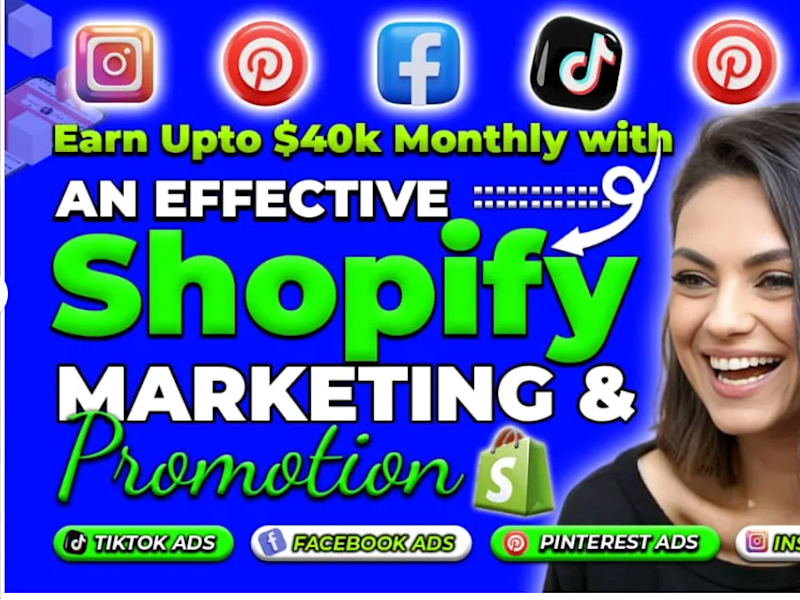 Cover image for Shopify Marketing and social media ads