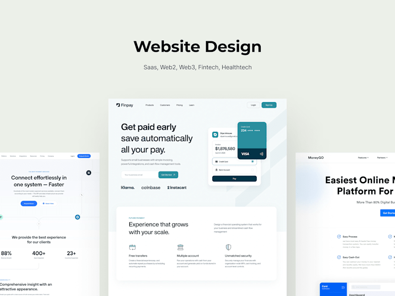 Cover image for WEBSITE UX UI DESIGN
