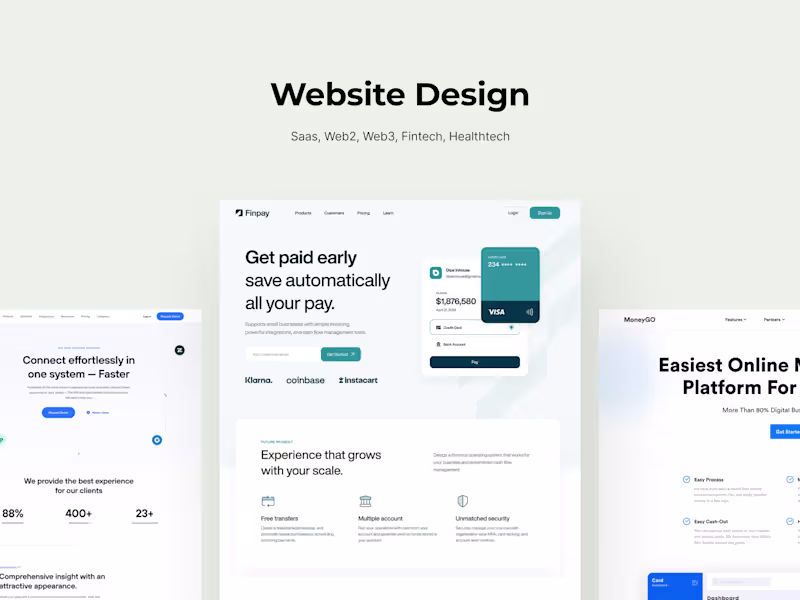 Cover image for WEBSITE UX UI DESIGN