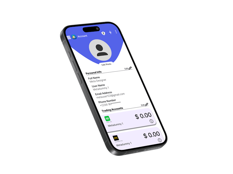 Cover image for New User Interface for MetaTrader Mobile App(Revamped).